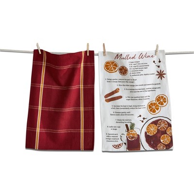 5pk Kitchen Towel & Dishcloth Set Red - Design Imports : Target