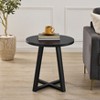 Roundhill Furniture Modern Harmony Wood Oval End Table - 2 of 4