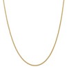 Black Bow Jewelry 2mm, 14k Yellow Gold, Hollow Wheat Chain Necklace - 2 of 4