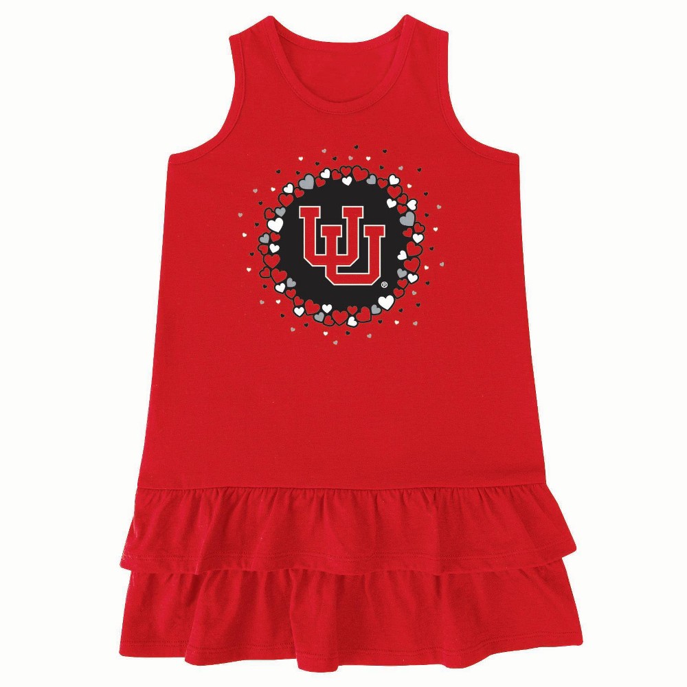 NCAA Utah Utes Girls' Infant Ruffle Dress - 12M