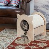 Armarkat Hideaway Cat Activity Center - Natural Wood - 16" - 4 of 4