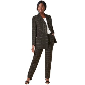 Jessica London 2-Piece Double-Breasted Pantsuit - 1 of 2