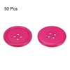 Unique Bargains Resin Craft Snap Round Flat 4-Hole Sewing Buttons 50 Pcs - 3 of 4