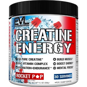 Evlution Nutrition Creatine Energy - Supports Muscle Growth, Boosts Energy & Cognition - 5g Creatine Monohydrate - B + C Vitamin Complex - 30 Servings - 1 of 4