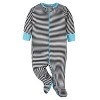 Onesies Brand Baby Boys' Long Sleeve Footed Sleepers, 4-pack, Elephant - 3 of 4