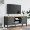 vidaXL TV Stand Entertainment Center Media Unit Furniture Solid Pine Wood - 3 of 4