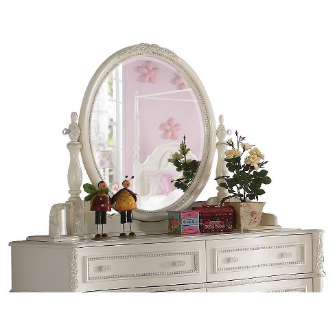 Dorothy Kids Dresser Mirror Ivory Acme Furniture Target