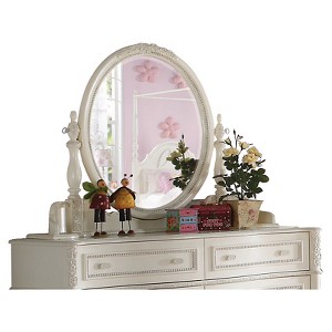Dorothy Kids Dresser Mirror - Ivory - Acme, White
