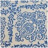 SEVOBAL Rug Indoor and Outdoor Area Rug 7'*5'3"’ Vintage Large Non-slip Rug For Living Room Kitchen Bedroom, Blue, 84"*63"*0.16" - 4 of 4