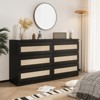Bedroom Dresser for Small Spaces, Rattan 6 Drawer Dressers - 4 of 4