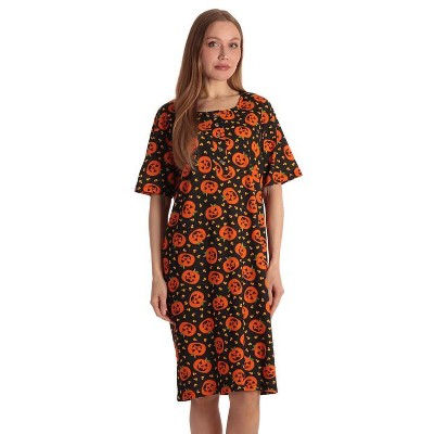 Just Love Womens Nightgown - Short Sleeve Henley Oversized Sleepwear Gown
