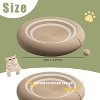 Durable Round Sisal Rope Cat Scratching Post and Resting Bed - Versatile, Non-Shedding, Tightly Woven, Paw Protective, Hanging Ball Toy - 3 of 4