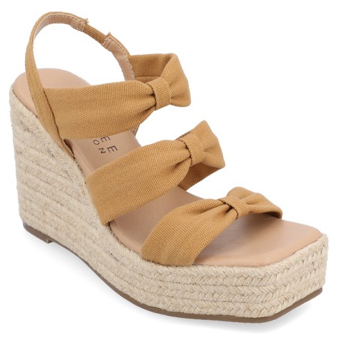 Tan platform best sale espadrille sandals