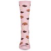 Memoi I'd Like S'more Please Bamboo Blend Crew Socks Pink 9-11 - 2 of 4