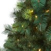 6ft. Assorted Green Pine Artificial Christmas Tree with 250 LED Lights – Bright Seasonal Holiday X-Mas Glow - 4 of 4