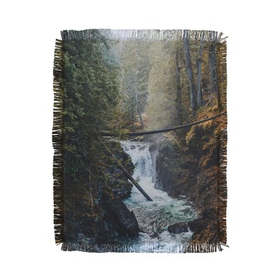 Luke Gram Little Qualicum Falls 56"x46" Woven Throw Blanket - Deny Designs