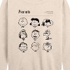 Women's - Peanuts - Snoopy and Friends Lightweight French Terry Wide Neck Long Sleeve Shirt - 2 of 4