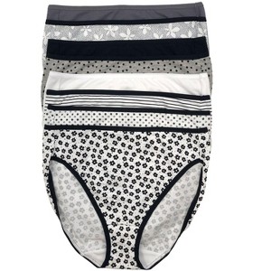 Felina Cotton Modal Hi Cut Panties - Sexy Lingerie Panties for Women - Underwear for Women 8-Pack - 1 of 3