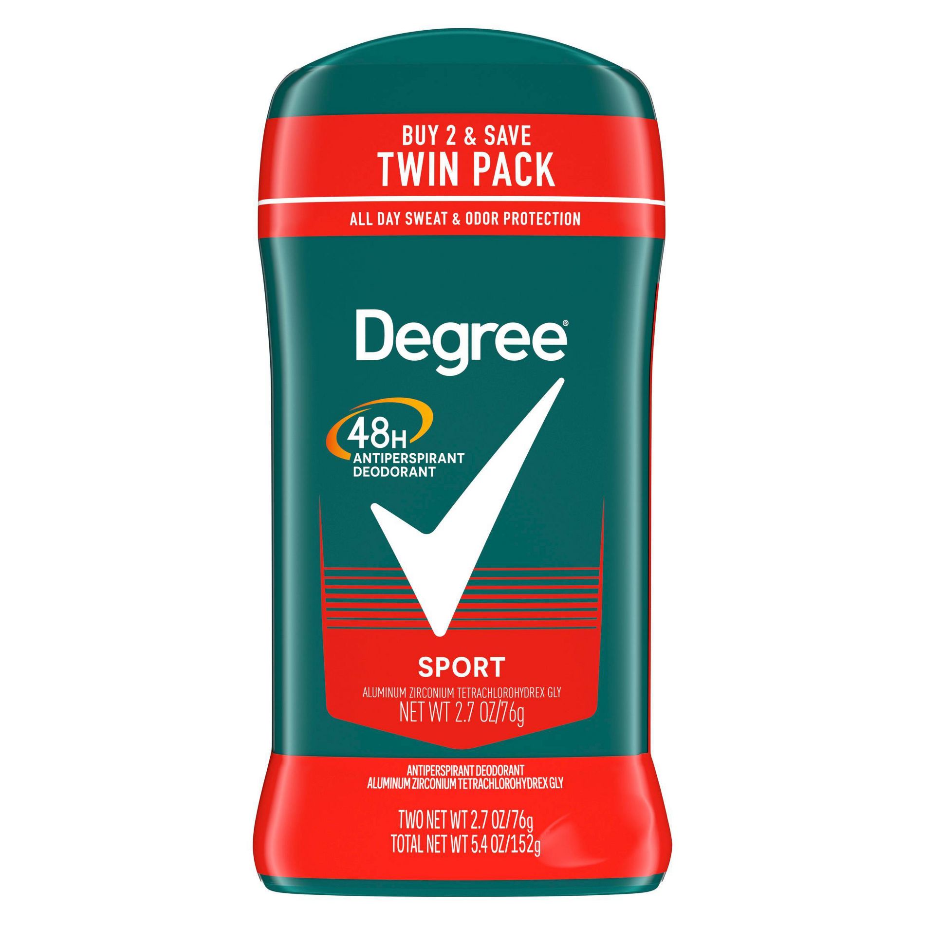 Degree Men Sport 48-Hour Antiperspirant & Deodorant Stick - 2.7oz/2ct