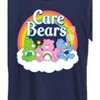 Women's - Care Bears - Trio Sitting On Clouds and Rainbow with Logo Short Sleeve Graphic T-Shirt - 2 of 4