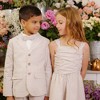 Hope & Henry Girls' Sleeveless Ruched Bodice Party Dress, Kids - 3 of 4