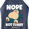 Women's - Pokémon - Nope Not Today Snorlax Graphic High Neck Tank - 2 of 3