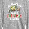 Boys' - SpongeBob SquarePants - My Favorite Color Is Christmas Lights Long Sleeve Graphic T-Shirt - 2 of 4
