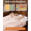 GustoWave 90"x104" Heated Comforter Blanket, Ruffle Electric Quilt Fast Heating King Size, Pink - 3 of 4
