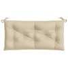 vidaXL Bench Cushion Outdoor Water Repellent Bench Cushion Pad Oxford Fabric - Beige 39.3" x 19.7" x 2.8" - 4 of 4