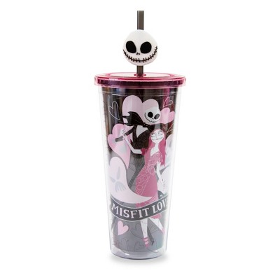 Silver Buffalo Disney Nightmare Before Christmas Jack Twist Spout Water  Bottle And Sticker Set : Target