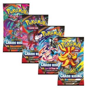 Pokemon ME4 Mega Evolution Chaos Rising Art Set | 4 Booster Packs