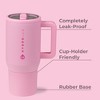 HydroJug Traveler - Water Bottle with Handle & Flip Straw - Leak Resistant Tumbler, Insulated, Stainless Steel & Rubber Base - 2 of 4