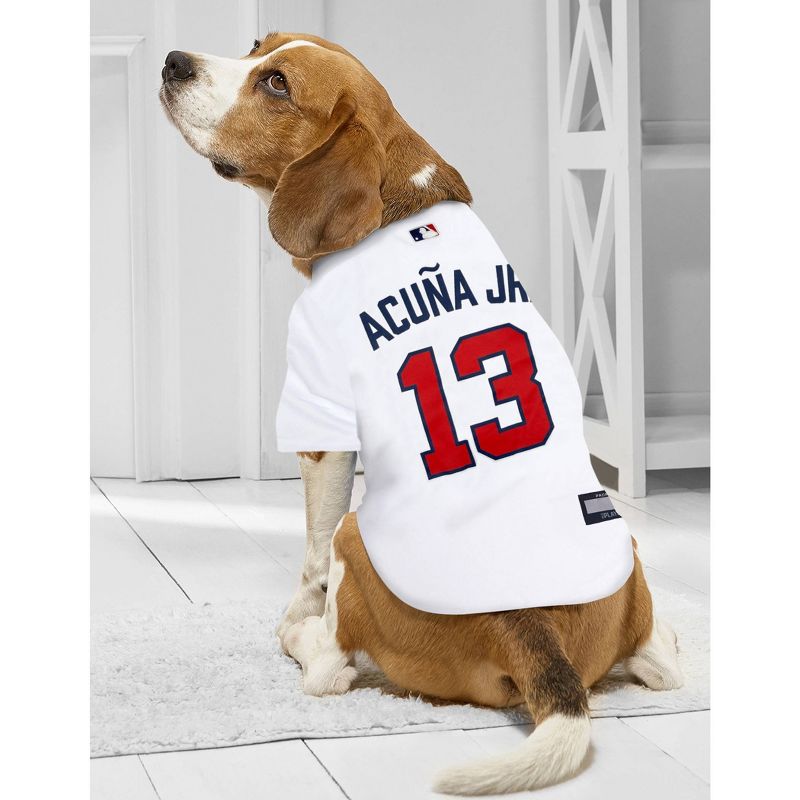 MLB Atlanta Braves Ronald Acuna Jr Pets Jersey, 3 of 5