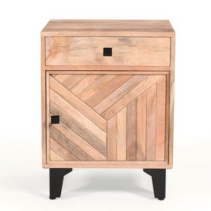 Solid Wood Nightstand Bedside Table for Bedroom Living Room - 1 of 4