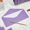 Sustainable Greetings 200 Pack Bulk #10 Purple Envelopes with Gummed Seal, Business Size Invitations Letters, Greeting Cards, 4-1/8 x 9-1/2 In - 3 of 4