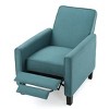 Coolbibila-Adjustable Fabric Push Back Recliner Chair,Elegant Upholstered Reading Chair,Accent Armchair With Footrest And Wooden Legs - 4 of 4