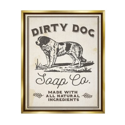 Stupell Industries Dirty Dog Soap Co Vintage Sign