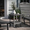 Emma and Oliver Two Tier Polyresin Adirondack Side Table - All-Weather for Indoor/Outdoor Use - 2 of 4