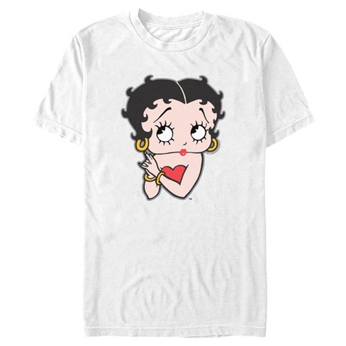 Men's Betty Boop Glam Betty T-Shirt - White - 2X Large