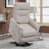 Upholstered Power Lift Recliner with Massage, Heat Function and USB Charging - 3 of 4