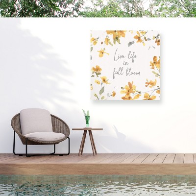 Trademark Fine Art - Lisa Audit Happy Yellow 19 Matted Framed Art
