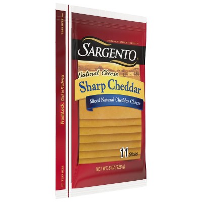 Sargento Natural Sharp Cheddar Sliced Cheese - 8oz/11 slices