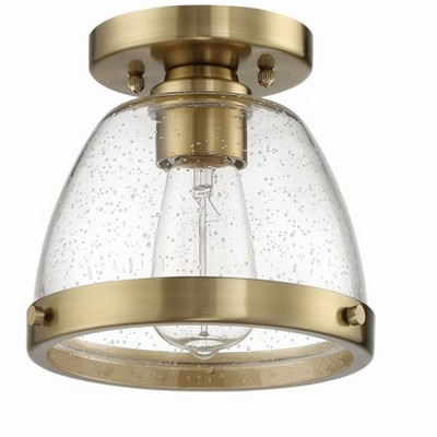Craftmade Lighting Lodie 1 - Light Flush Mount in  Satin Brass