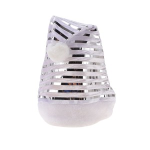 Unique Bargains Christmas Hat Stripes Christmas Hat Polyester Non-woven Fabric 11.81"x16.14" 1 Pc - 1 of 4