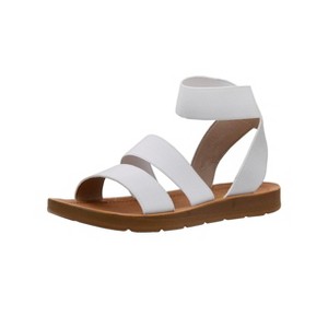 CUSHIONAIRE Indego Stretch Sandal – Lightweight Slip-On with Memory Foam & Soft Straps for All-Day Support | Casual or Dressy Summer Sandals for Women - 1 of 2