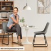 SEVOBAL Accent Chairs, Dining Chairs Set of 4, Kitchen & Dining Room Chairs Dining Chairs, grey, 22"*20.5"*33.9" - 4 of 4