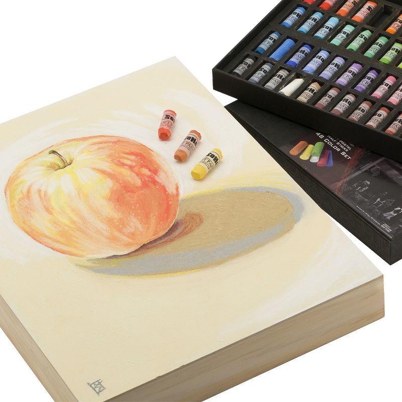 SoHo Urban Artist Soft Pastel Half Stick Pastel Sets Deluxe Travel Storage Box, Assorted Colors, 2 of 4