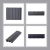 50 Pieces of 11.7" x 3.16" Textured Plastic Wood Deck Tiles for Outdoor Terrace Flooring, Light Gray - 3 of 4