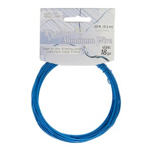 John Bead 18 Gauge Royal Blue Aluminum Jewelry Wire, 30ft - 1 of 4