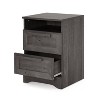 Christopher Knight Home Danbury Rustic 2 Drawer Nightstand Gray Maple - 3 of 4